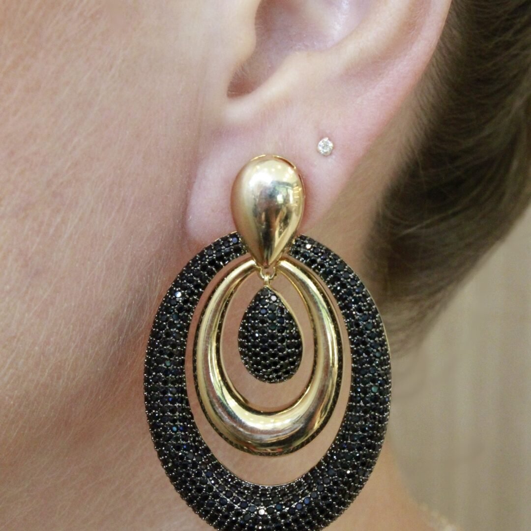 BRINCO OVAL ZIRC.NEGRAS - Image 2